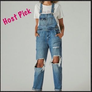 Lucky Brand Distressed Overall NWT
